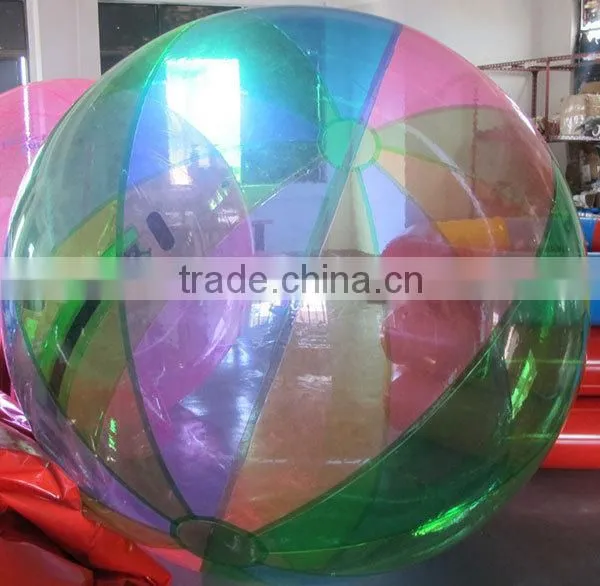 2m PVC/TPU water ball for sale,colorful inflatable ball for pool use