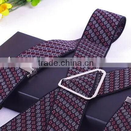 High quality micro woven fabric suspender for business gifts