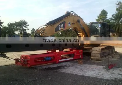 Piling machine for excavator, diesel pile drive hammer attached excavator
