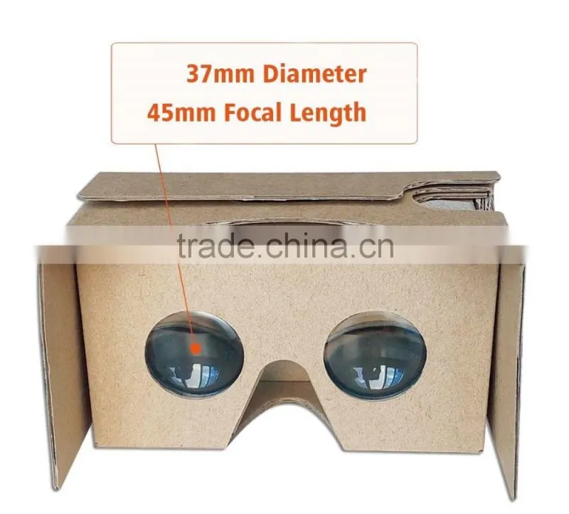 cardboard 3d video glasses virtual reality vr box 3D videos with headband