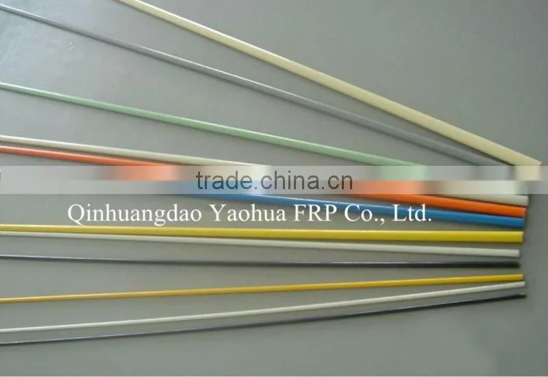 solid and flexible fiberglass round rod in different types
