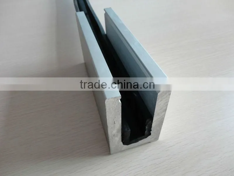 U channel extruded aluminum channel