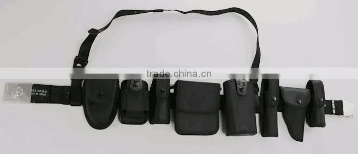 customized police belt durable woven webbing belt made in china 8pcs one set