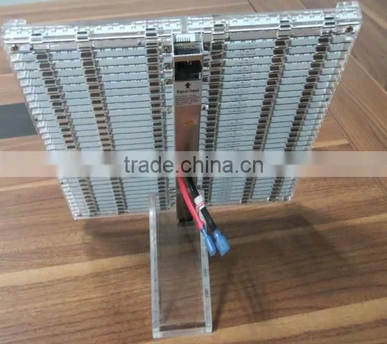 P10 Glass led screen with high transparent rate indoor flexible led curtain display