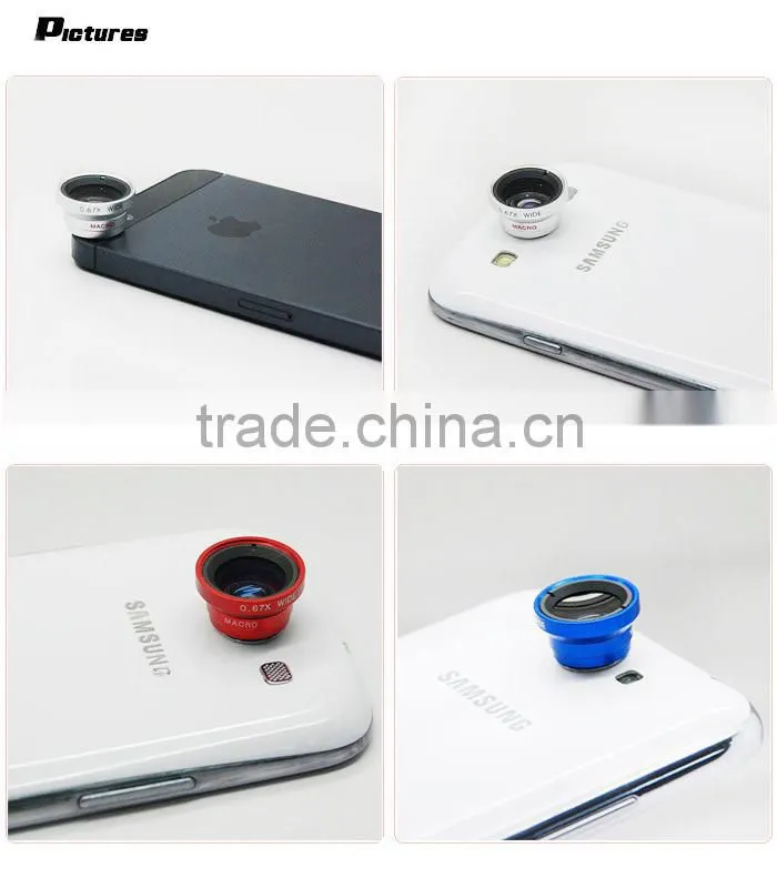 Cheapest Pice Clip 0.67xWide + Marco Lens for Iphone, Samsung, HTC, Nokia etc