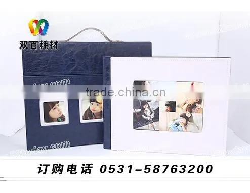 beautiful digital PU windows album cover with case China most professional manufacturer