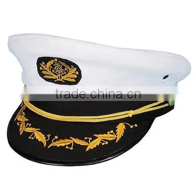 High Quality Navy Captain Sailor Hat With Stock