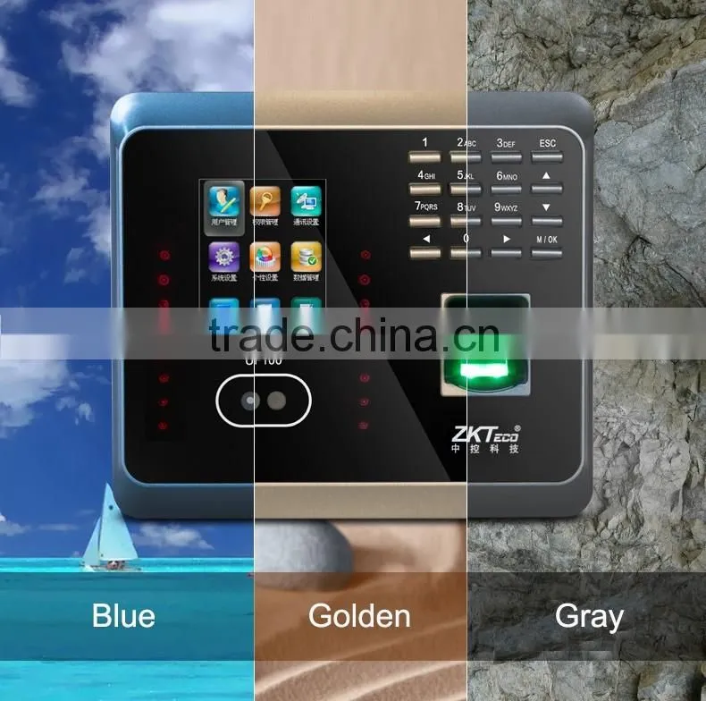 Linux system TCP / IP network biometric facial and fingerprint time attendance and access controller