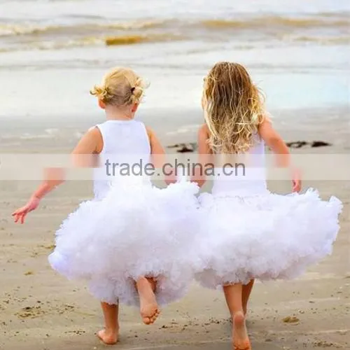 SOLID COLOR Pettiskirt Skirt Petti Party Dance Tutu Dress Girl TUTU ROSE Full Pettiskirt Princess Skirt