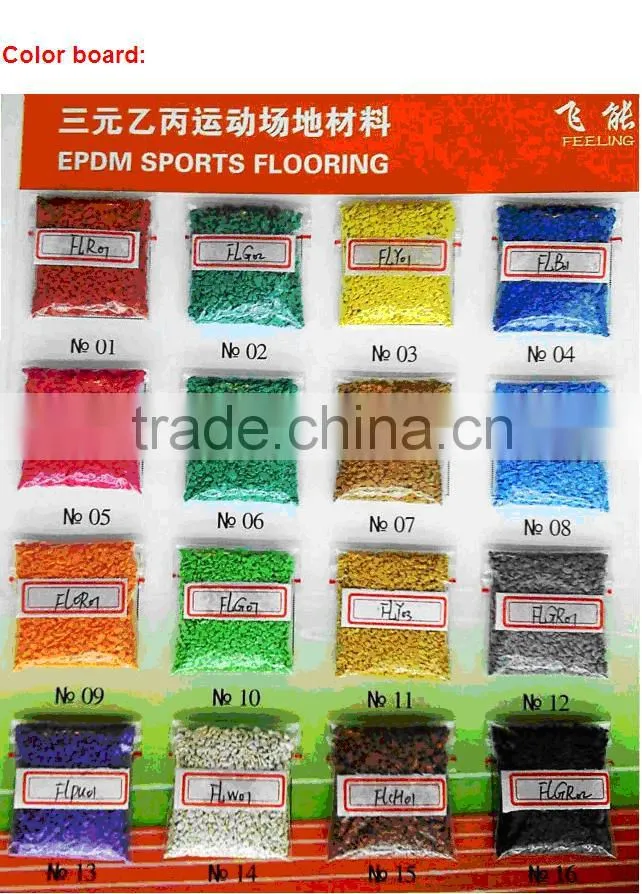 Sports surface!! good quality EPDM granules flooring, rubber flooring for groundsFL-R-11135