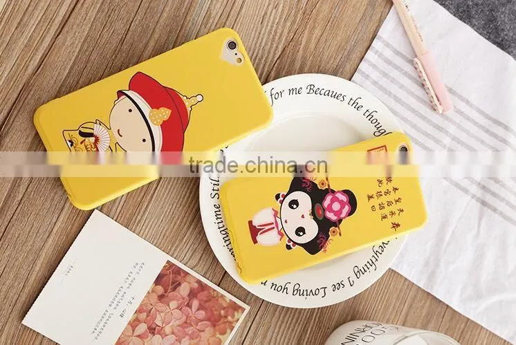 High quality silicone phone case/cute cartoon phone case for Iphone 6 6s