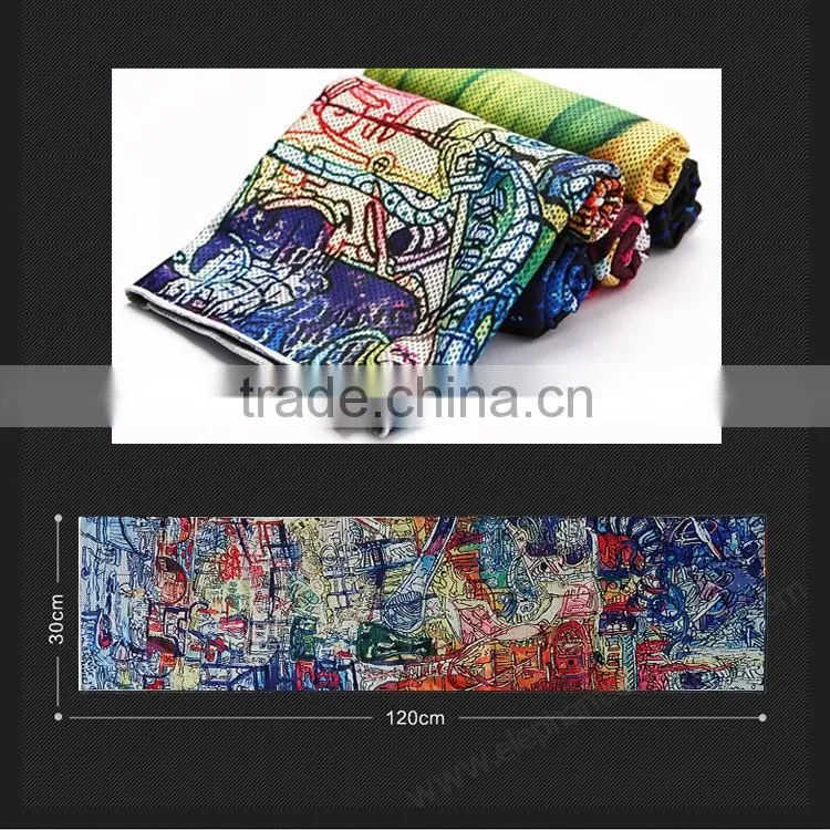 Light Weight Sport Instant Cooling Cool Towel with logo customized
