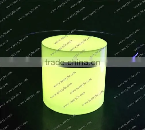 Shanghai wholesale portable illuminated LED round table for weddings