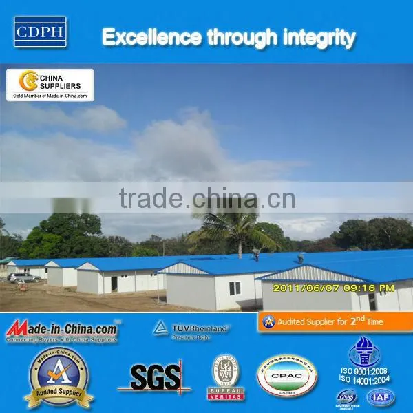 Modern design prefabricated houses with suspender flooring ,high rise steel structure building