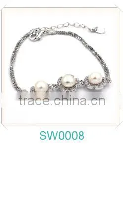 Austrian Crystal Skull Bracelet, Skull Bracelet Jewelry Wholesale, 925 Silver Bracelet Skull