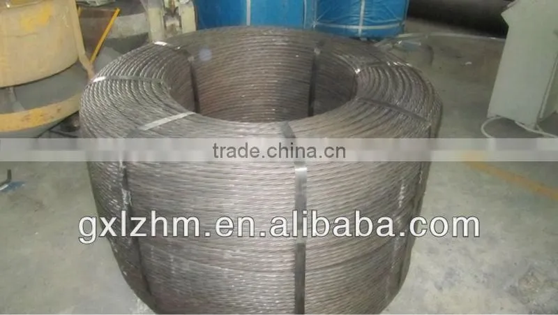 prestressed embossed /unbonded/epoxy-coated/galvanized steel strand