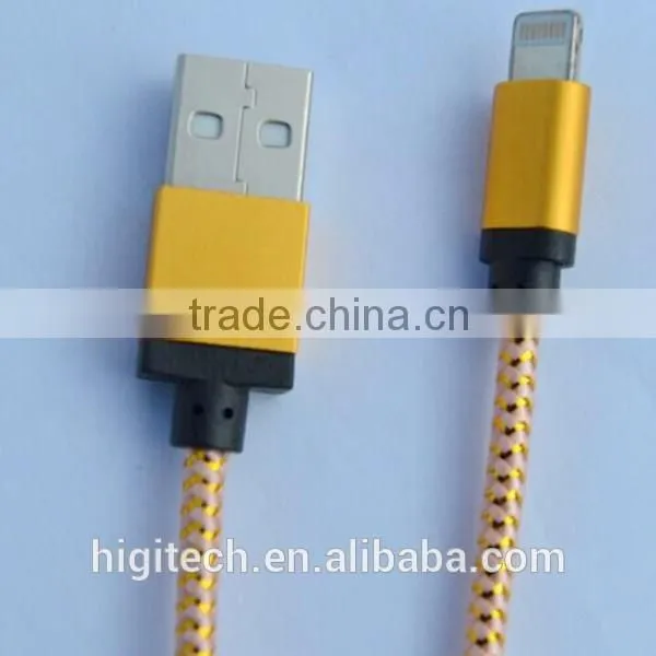 High quality Micro usb + 8pin USB 2 in 1 Sync Data Charger Cable for iPhone 5/6/plus/ipad3/4/5 for Android