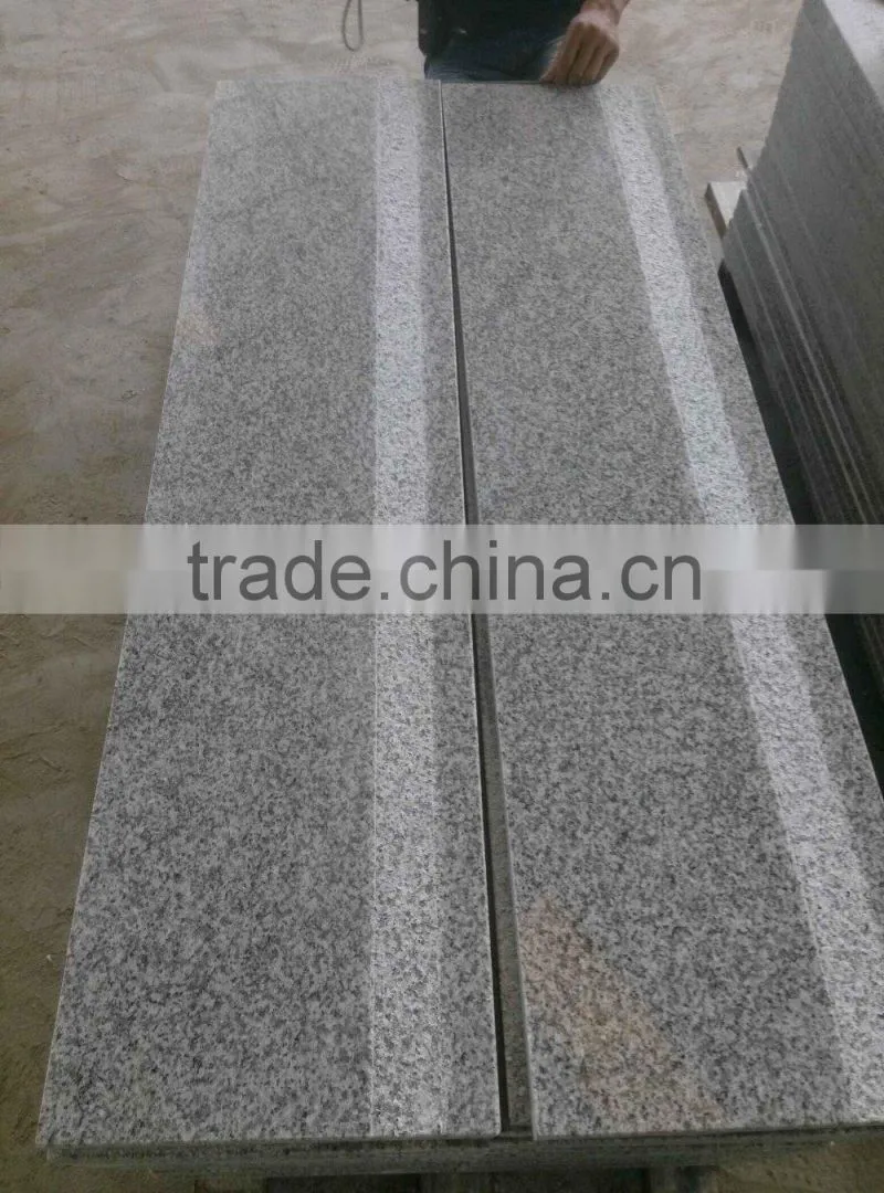 Grey granite stair