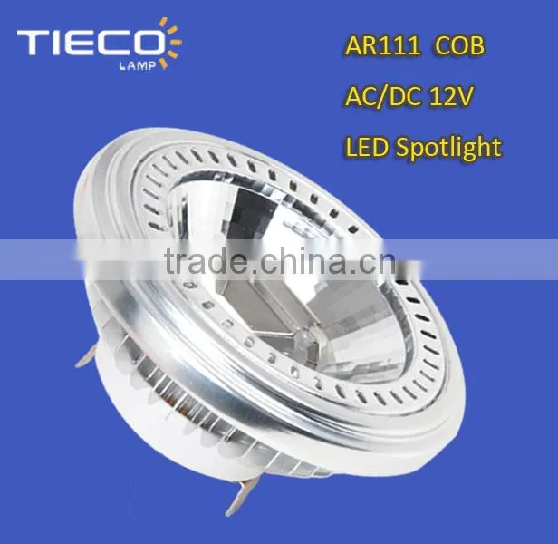 warmwhite 12v ar111 cob work on electronical transform