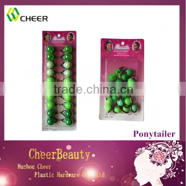 bead ponytail holder hair elastic rubber bands