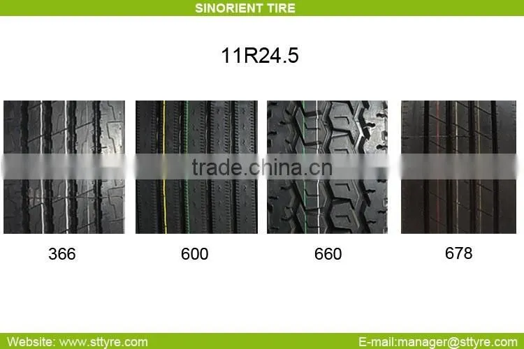 Professional Supply 11R24.5 Whosale Radial Truck Tire