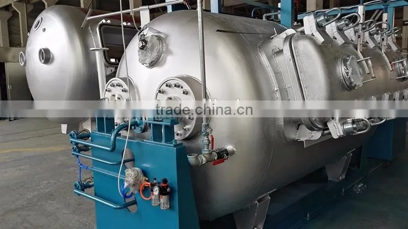 High temperature open width dye jigger