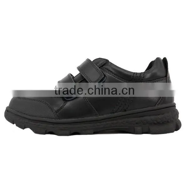 2016 Wholesale Skidproof Pure Leather Children Athletic School Shoes