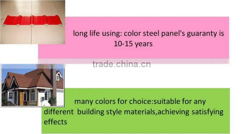 Corrugated steel roofing tile for construction real estate