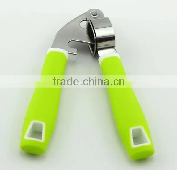 Fruit & vegetable tool stainless steel garlic press with plastic handle
