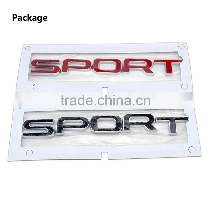 Wholesale sport chrome adhesive letters custom logo stickers