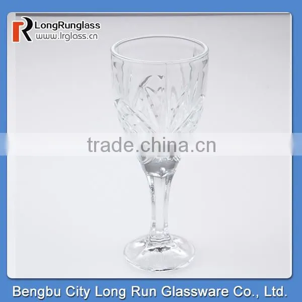 LongRun 240ml elegant shape top sale red wine glass drinking juice glass cup