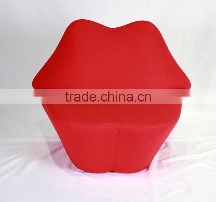 Living Room Furniture Red Lip Shaped Sofa