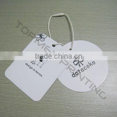 Custom Hang Tag for Clothing, Shining Star Cardboard Paper Garment Hang Tags