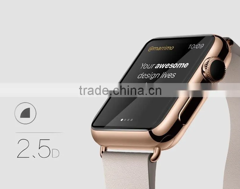38/42mm tempered glass screen protector for apple mobile watch protector
