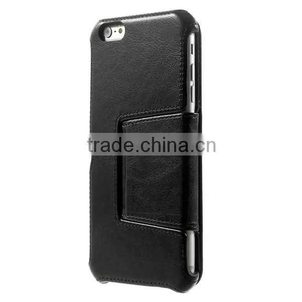 newest arrivals Genuine Real Leather Flip Wallet Case Cover For Apple iPhone 6
