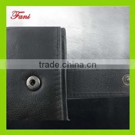 genuine leather wallet with zip coin pocket