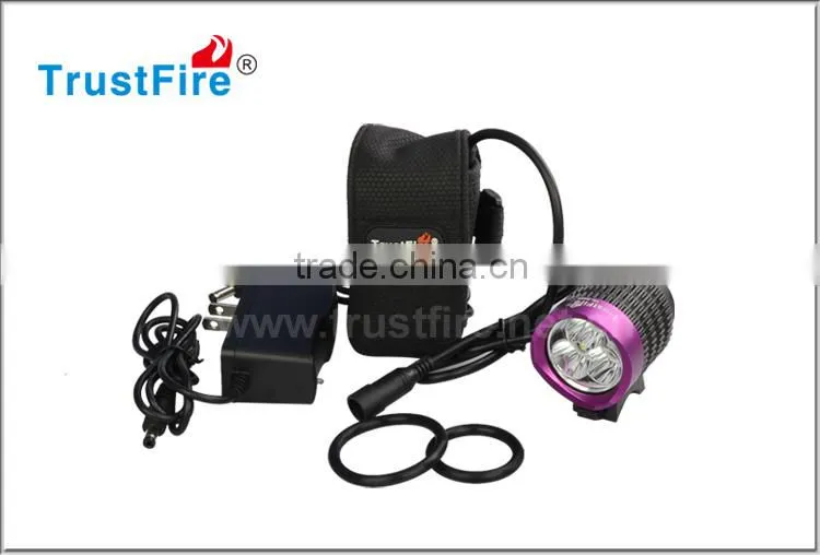 TR-D008 best bicycle led light 2000lumens CREE bicycle light TrustFire bike front light with rechargeable battery pack