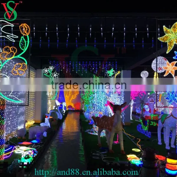Hot-sale weeping willow garden decorative led tree