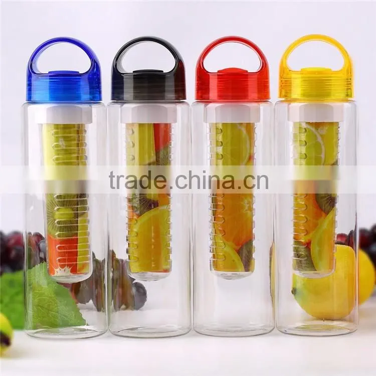 Bpa Free New Product 2016 Portable Fruit Infuser Plastic Water Bottle