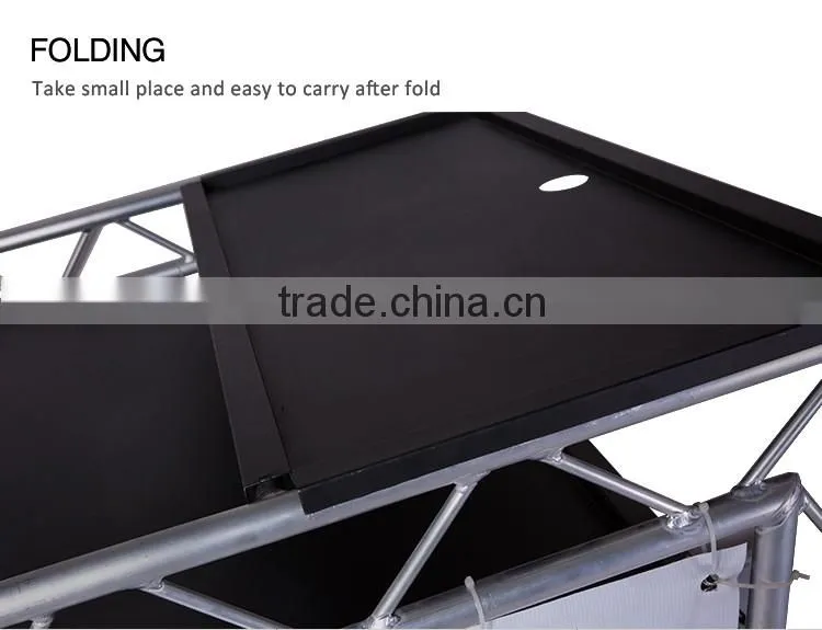 low price aluminum portable dj booth exhibition booth design