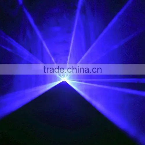 Blue laser light projector animation laser show