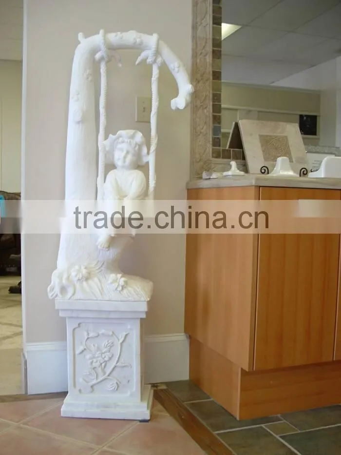 marble garden decorative angle statues
