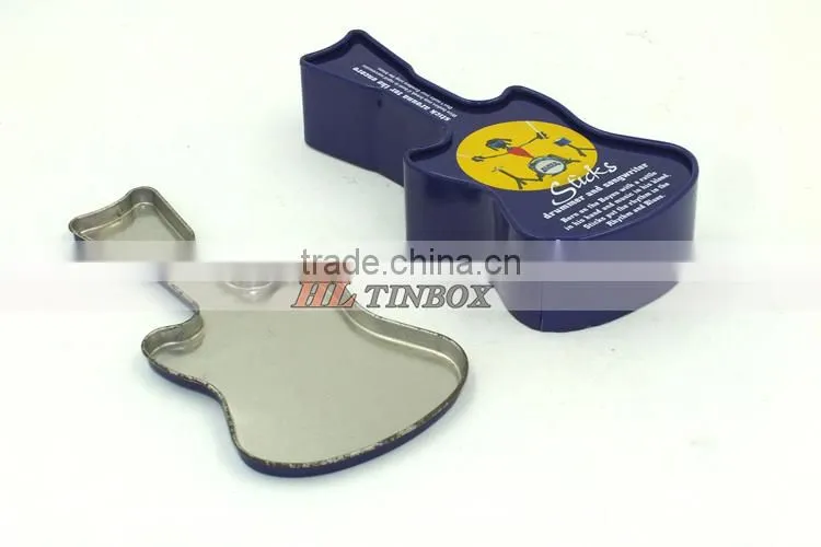 Guitar Shape High Quality Empty Candy Chocolate Tin Box