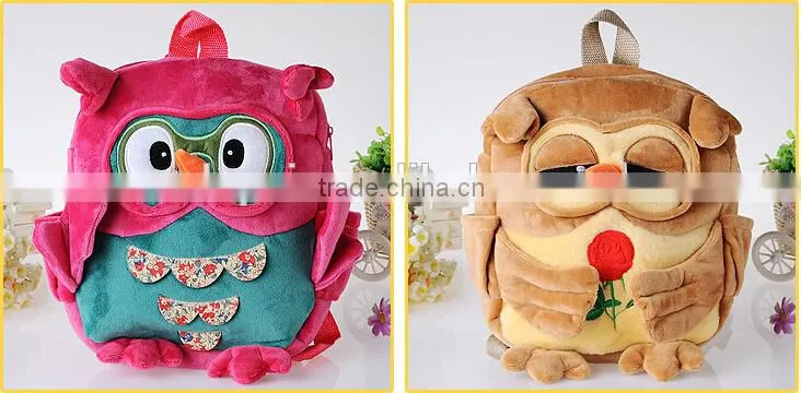 Hot selling cute cartoon animal school bags for kids