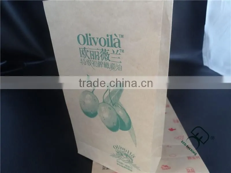 Kraft paper bag for food