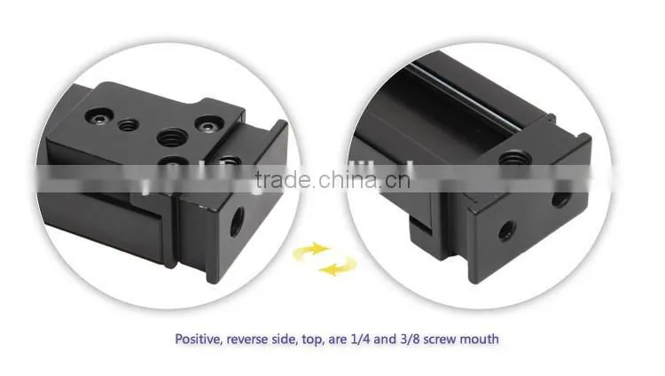 Factory supply camera mini rail dolly slider 80cm for DV camcorder with pan head