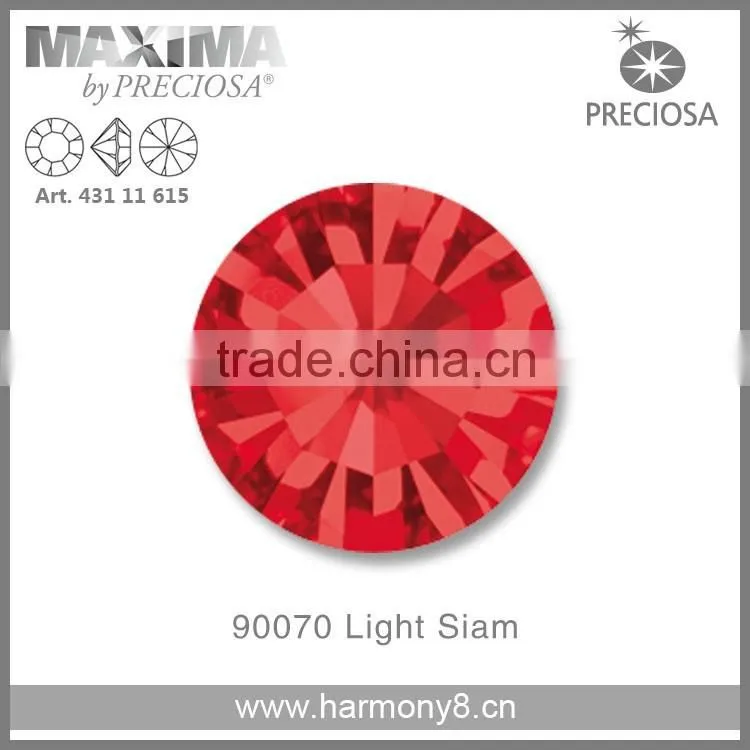 Original PRECIOSA MC Chaton Maxima, Light Siam Point Back Rhinetsone