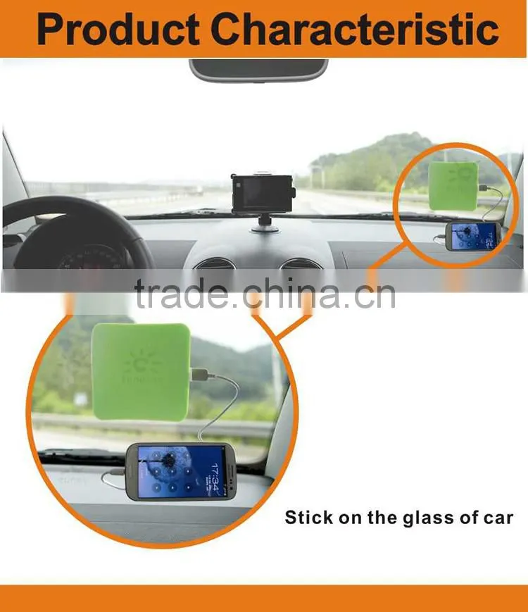1800mah factory cheap price portable solar window charger/solar charger window/solar power bank