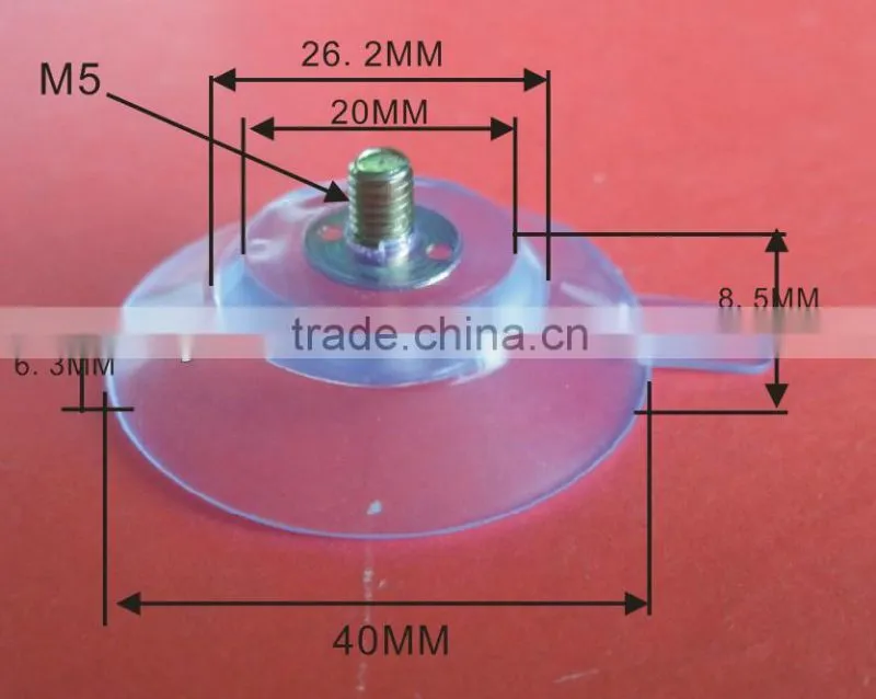 15 20 25 30 35 40 50 55 60 63 70 80 90mm silicone pvc plastic vacuum suction cups sucker with plastic sucker with ring head