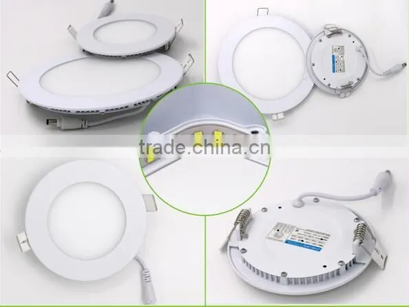 Ultra Slim 3W 6W 9W 12W 15W 18W LED Ceiling Recessed Round Flat LED Panel lighting